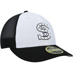 Chicago White Sox 2023 On-Field Batting Practice Low Profile 59FIFTY Fitted Hat - White/Black | New Era