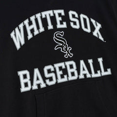 Chicago White Sox Cooperstown Collection Washed Fleece Pullover Short Sleeve Hoodie - Black | Mitchell & Ness