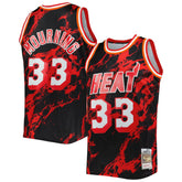 Alonzo Mourning Miami Heat 1996/97 Hardwood Classics Marble Swingman Jersey - Black | Mitchell & Ness online