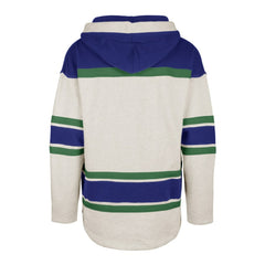 Vancouver Canucks '47 Rockaway Lace-Up Pullover Hoodie Oatmeal