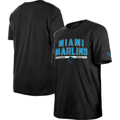 Miami Marlins Batting Practice T-Shirt - Black | New Era