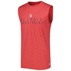 St. Louis Cardinals Team Muscle Tank Top - Heather Red | New Era