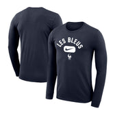 France National Team Lockup Legend Performance Long Sleeve T-Shirt - Navy | Nike cheap