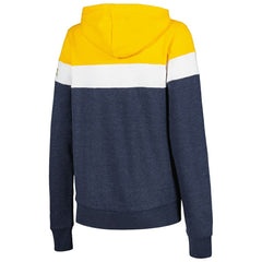 Milwaukee Brewers Women's Colorblock Full-Zip Hoodie Jacket - Heather Navy | New Era
