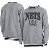 Brooklyn Nets Unisex Vintage Throwback Crew Sweatshirt - Heather Gray | New Era outlet