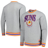 Phoenix Suns Unisex Vintage Throwback Crew Sweatshirt - Heather Gray | New Era cheap