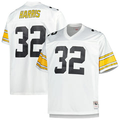 Franco Harris Pittsburgh Steelers Big & Tall 1976 Retired Player Replica Jersey - White cheap