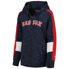 Boston Red Sox Women's Colorblock Full-Zip Hoodie - Navy | New Era