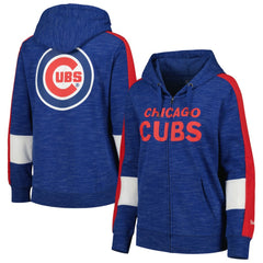 Chicago Cubs Women's Colorblock Full-Zip Hoodie - Royal | New Era