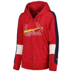 St. Louis Cardinals Women's Colorblock Full-Zip Hoodie - Red | New Era