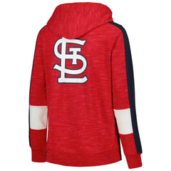 St. Louis Cardinals Women's Colorblock Full-Zip Hoodie - Red | New Era