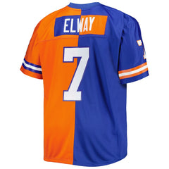 John Elway Denver Broncos Big & Tall Split Legacy Retired Player Replica Jersey - Royal/Orange outlet