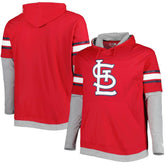 St. Louis Cardinals Big & Tall Twofer Pullover Hoodie - Red | New Era