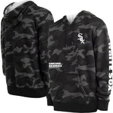 Chicago White Sox Camo Pullover Hoodie - Black | New Era