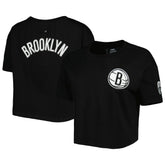 Brooklyn Nets Pro Standard Women's Classics Boxy T-Shirt - Black outlet