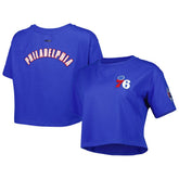 Philadelphia 76ers Pro Standard Women's Classics Boxy T-Shirt - Royal on sale