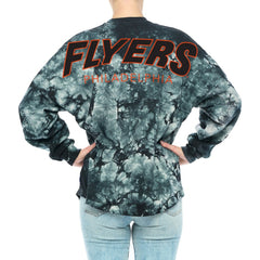 Philadelphia Flyers Fanatics Women's Crystal-Dye Long Sleeve T-Shirt Black