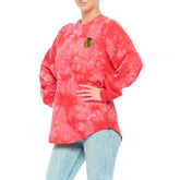 Chicago Blackhawks Fanatics Women's Crystal-Dye Long Sleeve T-Shirt Red