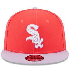 Chicago White Sox Spring Basic Two-Tone 9FIFTY Snapback Hat - Red/Purple | New Era