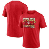 San Francisco 49ers Hometown Old-Fashioned Super Bowl XVI Champions Tri-Blend T-Shirt - Scarlet sale