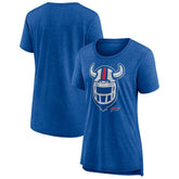 Buffalo Bills Women's Hometown First Down Tri-Blend T-Shirt - Heather Royal sale