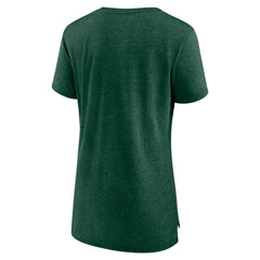 Green Bay Packers Women's Hometown First Down Tri-Blend T-Shirt - Heather Green discount