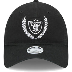 Las Vegas Raiders New Era Women's Leaves 9TWENTY Adjustable Hat - Black sale