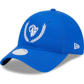 Los Angeles Rams New Era Women's Leaves 9TWENTY Adjustable Hat - Royal cheap