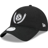 Pittsburgh Steelers New Era Women's Leaves 9TWENTY Adjustable Hat - Black online