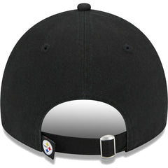 Pittsburgh Steelers New Era Women's Leaves 9TWENTY Adjustable Hat - Black online