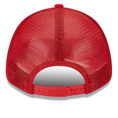 St. Louis Cardinals Team Stripe Trucker 9FORTY Snapback Hat - White/Red | New Era