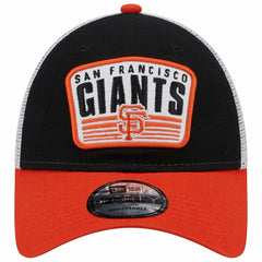 San Francisco Giants Two-Tone Patch 9FORTY Snapback Hat - Black | New Era