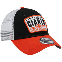 San Francisco Giants Two-Tone Patch 9FORTY Snapback Hat - Black | New Era