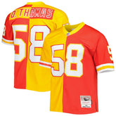 Derrick Thomas Kansas City Chiefs 1994 Split Legacy Replica Jersey - Red/Gold on sale