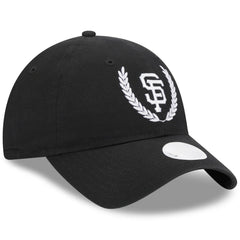 San Francisco Giants Women's Leaves 9TWENTY Adjustable Hat - Black | New Era