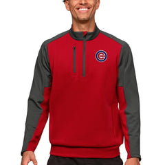 Chicago Cubs Antigua Team Quarter-Zip Pullover Top - Red