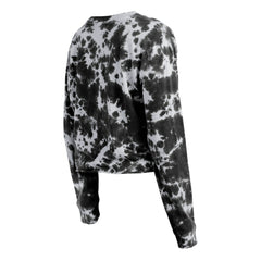 Chicago White Sox Women's Tie-Dye Cropped Long Sleeve T-Shirt - Black | New Era