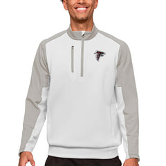 Atlanta Falcons Antigua Team Quarter-Zip Pullover Top - White sale