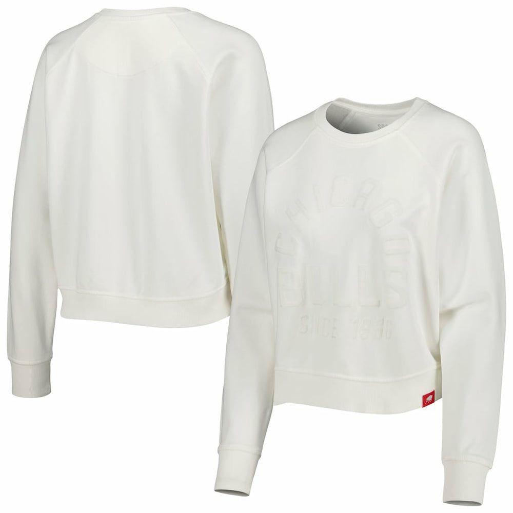 Chicago Bulls Sportiqe Women's Ashlyn Brava Raglan Pullover Sweatshirt sale - Cream outlet