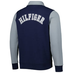 Dallas Cowboys Tommy Hilfiger Aiden Quarter-Zip Sweatshirt - Navy/Silver for sale