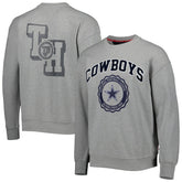 Dallas Cowboys Tommy Hilfiger Ronald Crew Sweatshirt - Heather Gray for sale