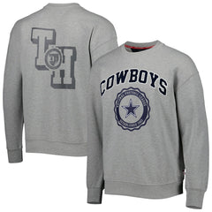 Dallas Cowboys Tommy Hilfiger Ronald Crew Sweatshirt - Heather Gray for sale