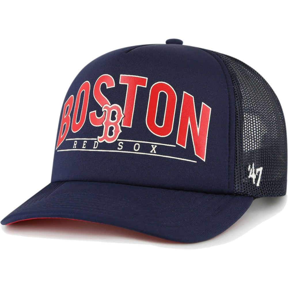 Boston Red Sox Backhaul Foam Trucker Snapback Hat - Navy | 47 brand