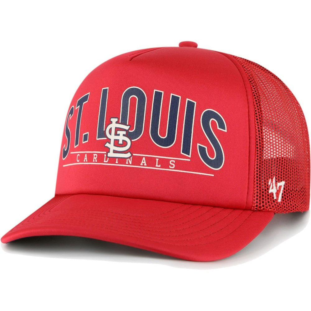 St. Louis Cardinals Backhaul Foam Trucker Snapback Hat - Red | 47 brand