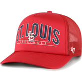 St. Louis Cardinals Backhaul Foam Trucker Snapback Hat - Red | 47 brand