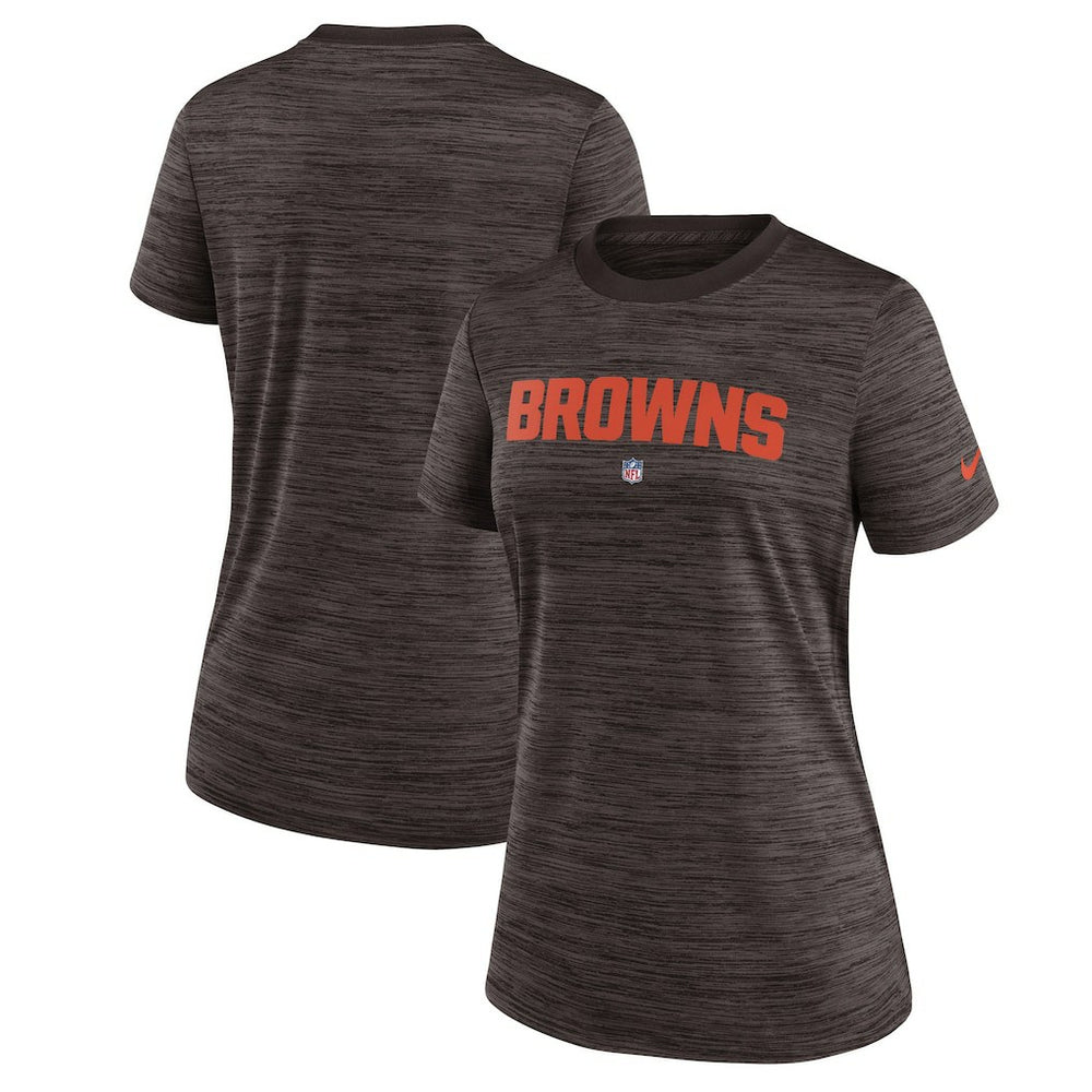 Cleveland Browns Women's Sideline Velocity Performance T-Shirt - Brown | Nike on sale