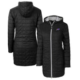 Buffalo Bills Cutter & Buck Women's Rainier Primaloft Eco Hooded Long Lightweight Coat - Black discount