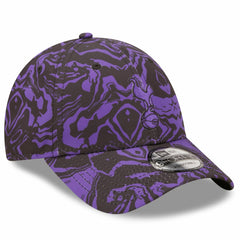 Tottenham Hotspur New Era Allover Print 9FORTY Adjustable Hat - Black/Purple | New Era cheap