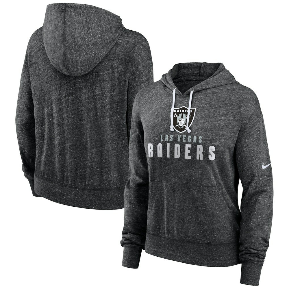 Las Vegas Raiders Women's Gym Vintage Lightweight Pullover Hoodie - Black | Nike on sale