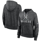 Las Vegas Raiders Women's Gym Vintage Lightweight Pullover Hoodie - Black | Nike on sale
